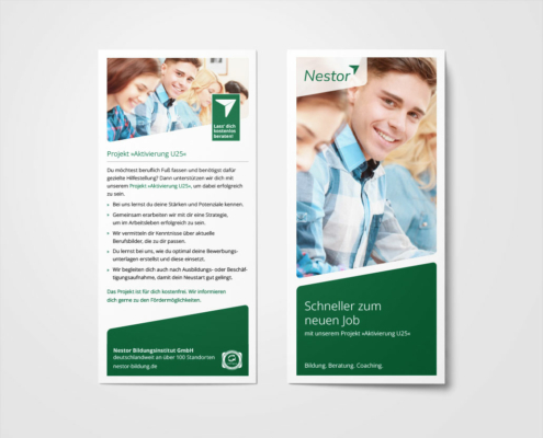 Flyer »Projekt 'Aktivierung U25'«