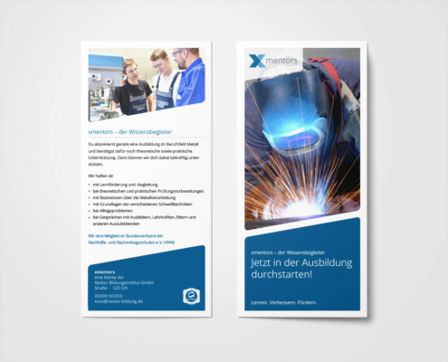 xmentors-Flyer »Azubi Metall«