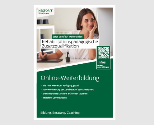 Plakat »Rehabilitationspädagogische Zusatzqualifikation«