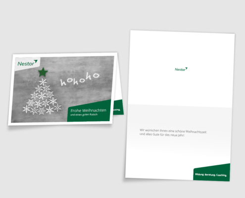 Weihnachtskarte Nestor